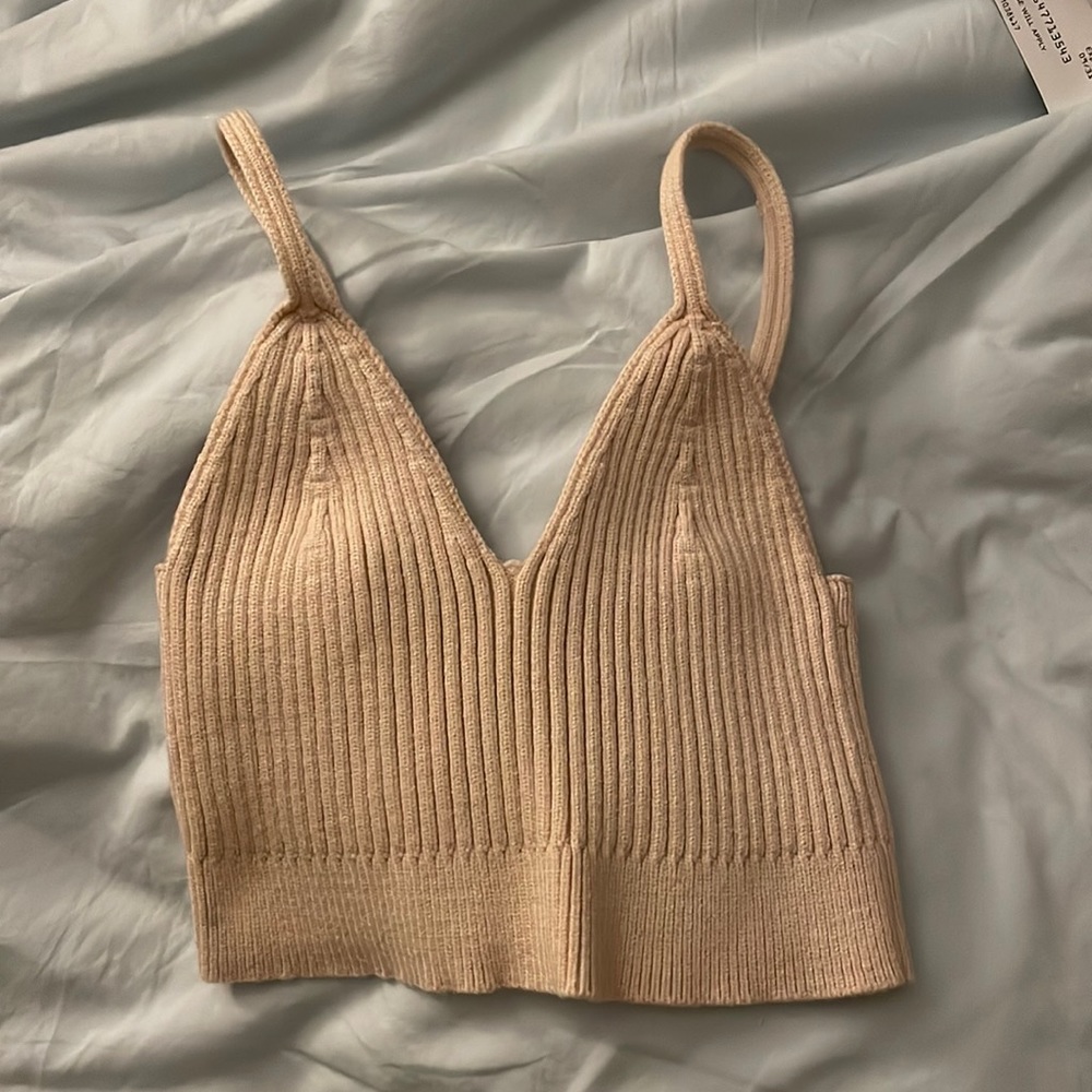 cropped sweater tank